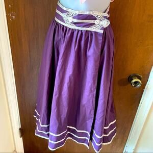 Gunne Sax purple prairie skirt cottagecore